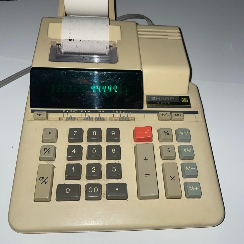 Sharp EL-2197ii Calculator with Printer